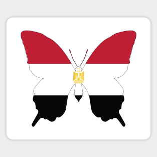 Egyptian Butterfly Egypt Flag Magnet